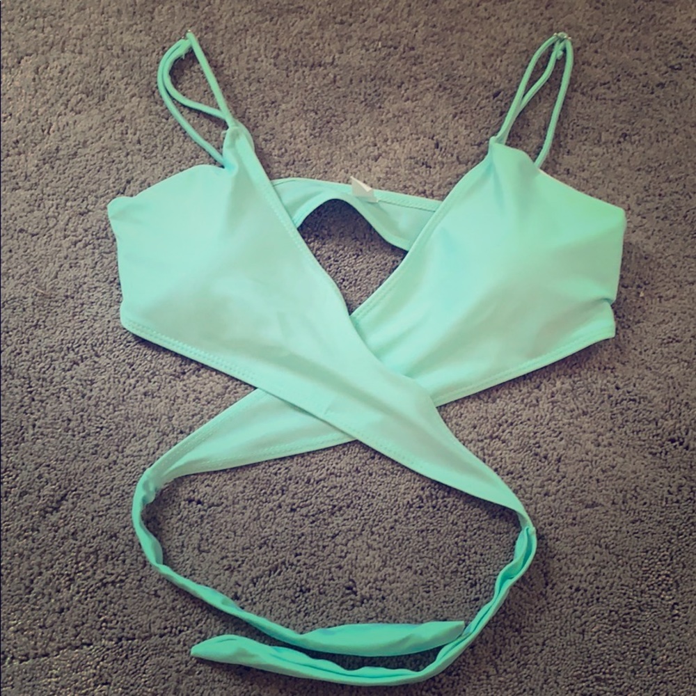 Tie-around bikini top (never worn)